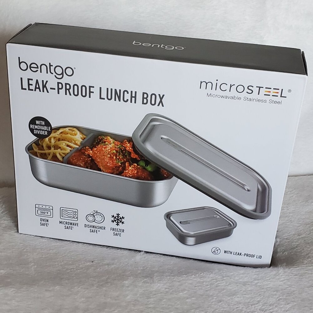 *LAST CHANCE SALE Bentgo Stainless Leak-Proof  Lunch Box/Removable Divider  NIB!